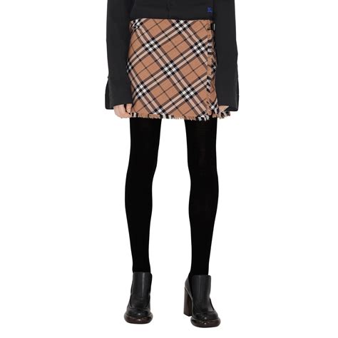 burberry carmen check mini kilt|Check Wool Blend Mini Kilt in Linden .